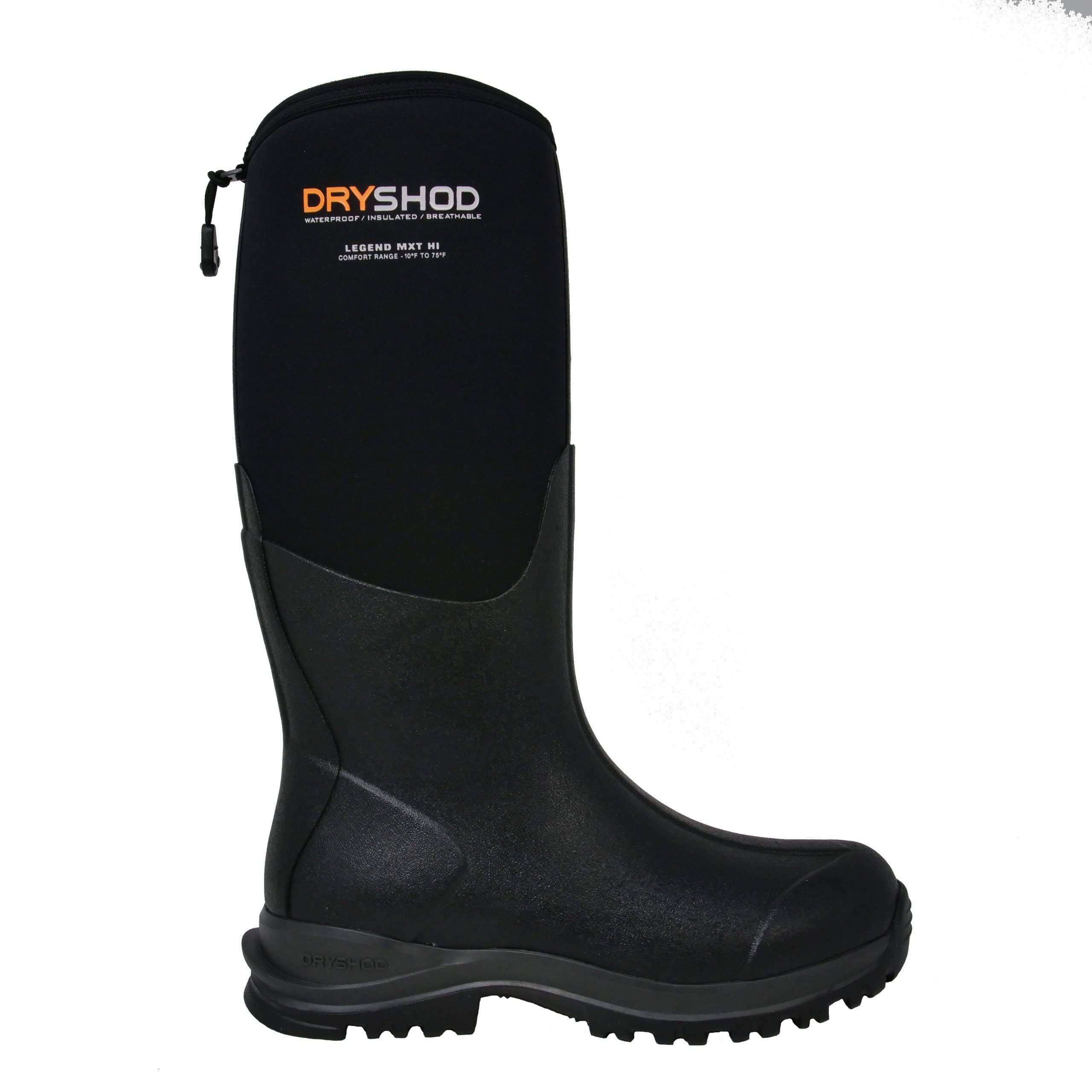 Dryshod Women's Legend MXT Adventure Hi Rubber Boots - Waterproof Pull-On Rain Boots for Hiking, Gardening & Outdoor Activities