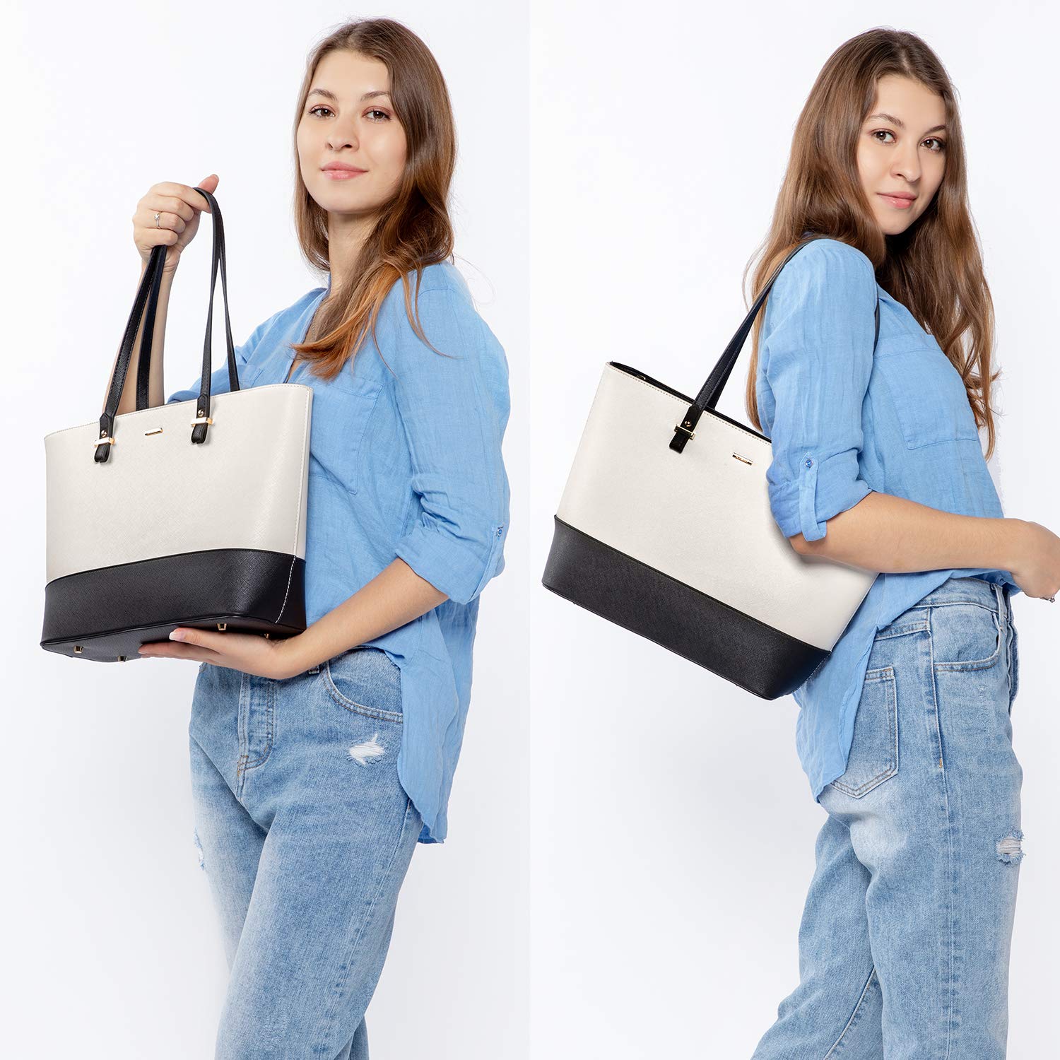 LOVEVOOK Women's Handbags Set - 3 Piece Shoulder Bag, Tote & Satchel Purse for Everyday Use, Work & Travel | Stylish & Durable Hobo Bags