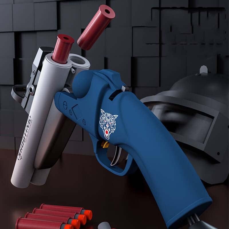 S686 Sawed Off Dart Blaster with Ejecting Shells - Foam Dart Shotgun Toy for Nerf Battles, Outdoor Games & Cosplay (12 Darts Included)