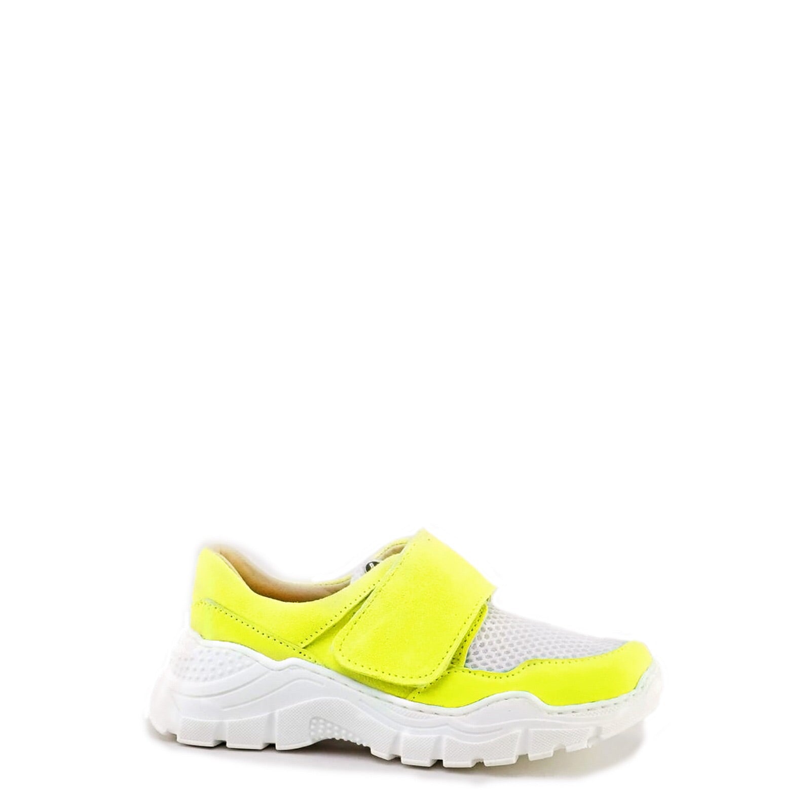 Neon Yellow and White Gauze Sneakers - Lightweight Breathable Casual Shoes for Women & Men | Perfect for Running, Walking, Gym, and Everyday Wear