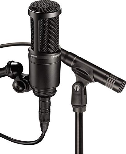 Audio-Technica AT2041SP Professional Studio Condenser Microphone Bundle with AT2020 & AT2021 Mics + Adjustable Mic Stand - Perfect for Podcasting, Voice Overs & Home Recording Studios