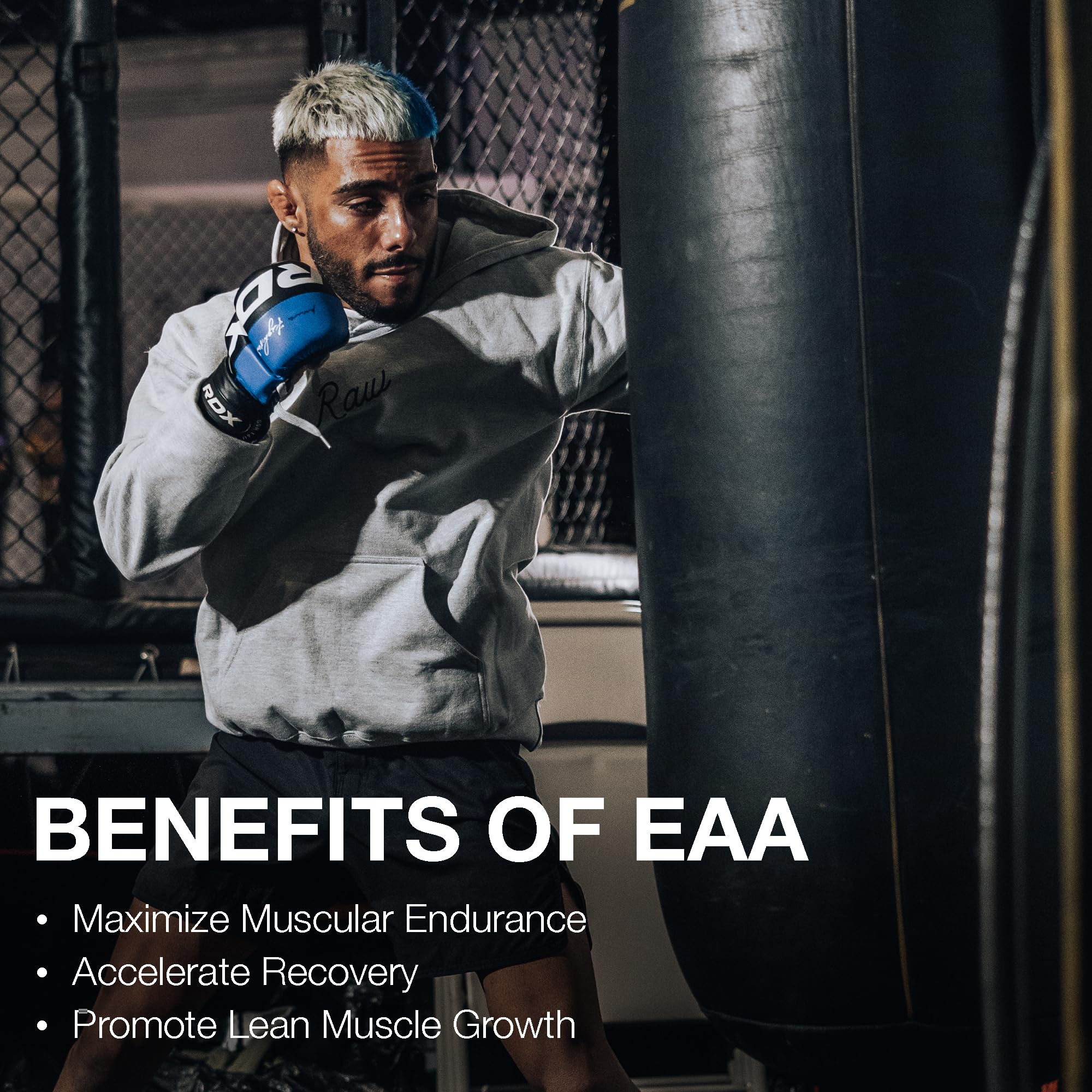 Premium RAW EAA Amino Acids Powder - Strawberry Lemonade Flavor (25 Servings) | Essential Amino Acid Supplement for Pre Workout, Post Workout Recovery, Muscle Growth & Endurance | BCAA & EAA Powder for Men & Women Athletes | Ideal for Gym Training, Bodybuilding & Fitness Enthusiasts