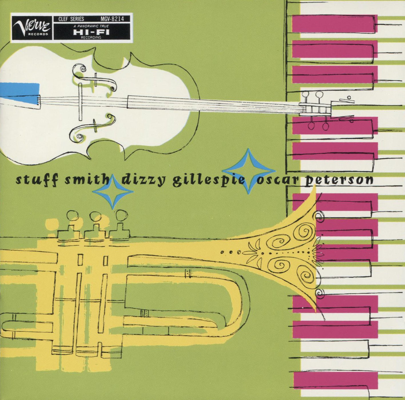 Stuff Smith, Dizzy Gillespie & Oscar Peterson Jazz Music Album - Classic Jazz Collection for Relaxation, Dinner Parties & Study Sessions