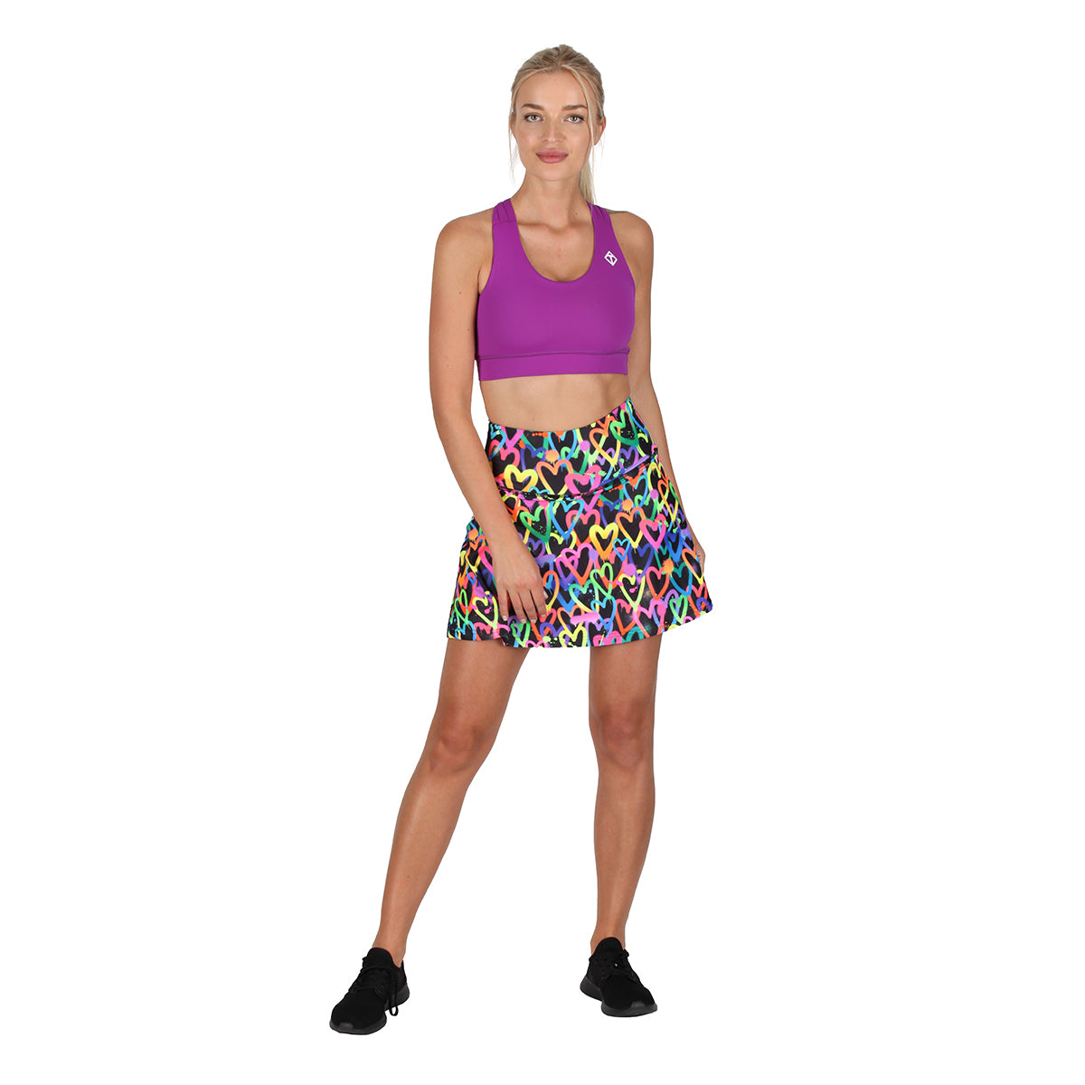 Purple Cross Back Bra for Women - Comfortable & Supportive Sports Bra for Yoga, Running & Workouts