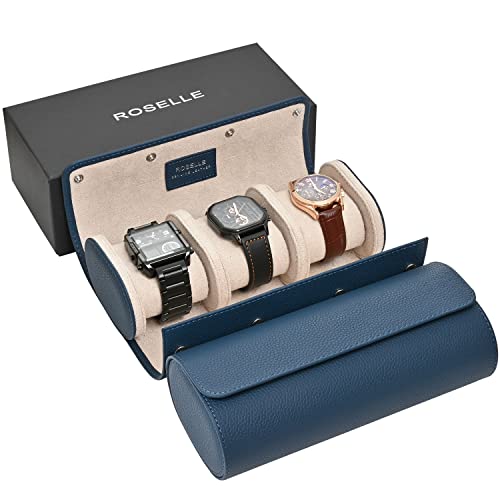 3 slot Blue-Genuine Leather