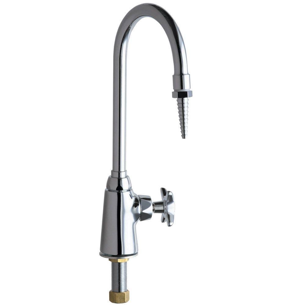 Chicago Faucets 851653 Single Handle Chrome Water Faucet - Pure Distilled Water Dispenser for Kitchen, Laboratory & Home Brewing