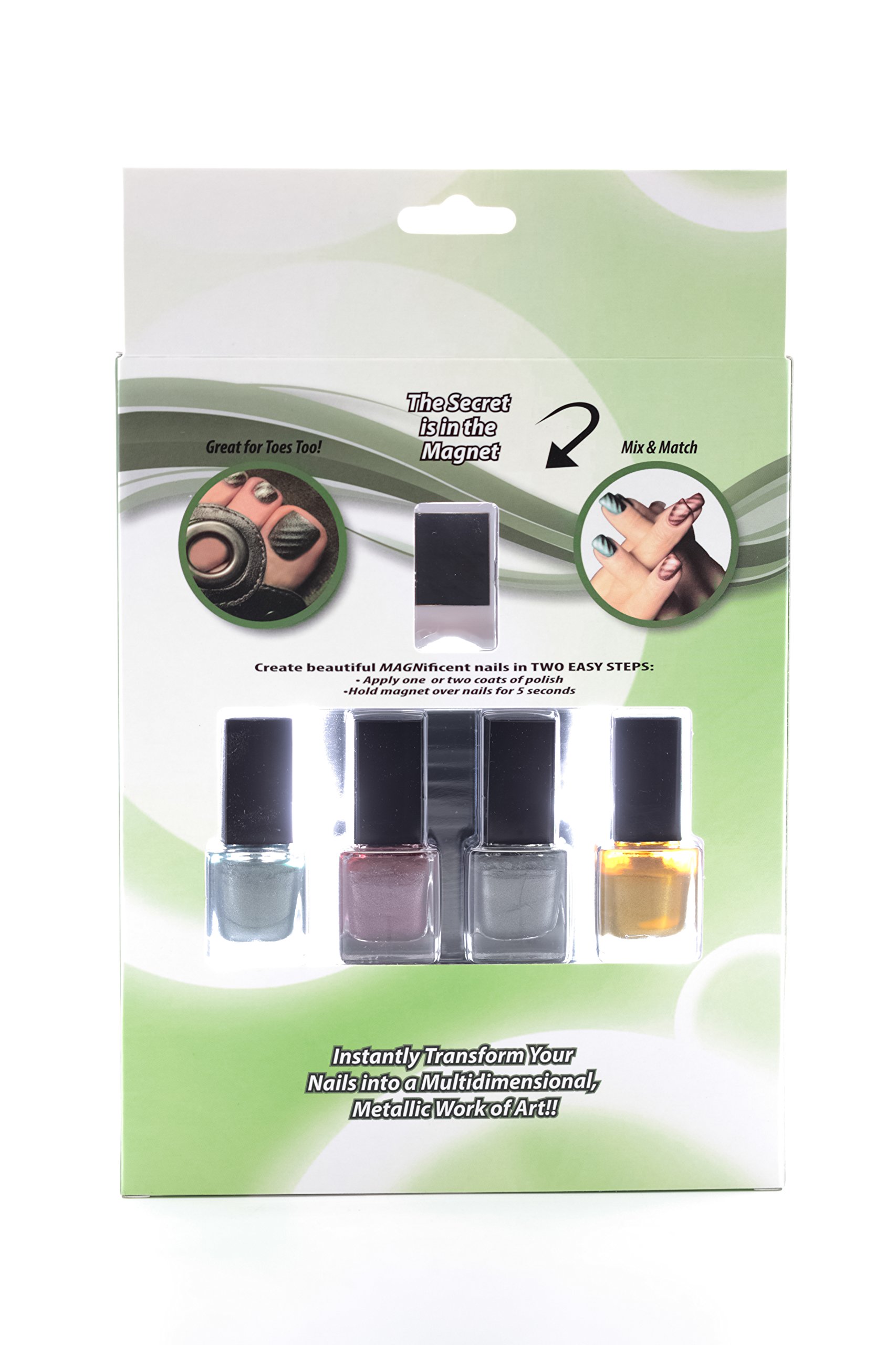 Magna Nails Elements Collection - Premium Magnetic Nail Polish Set for Stunning 3D Designs | Perfect for Nail Art, Parties, and Special Occasions