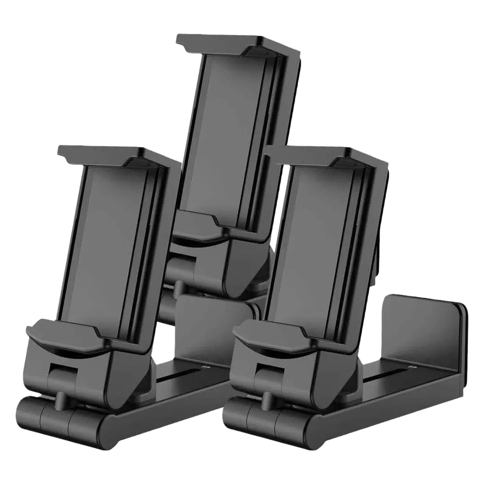 360° Rotating Folding Telescopic Phone Holder - 3 Pack Universal Anti-Slip Air Phone Stand for iPhone, Samsung & All Smartphones - Perfect for Car, Desk, Bedside & Travel Use
