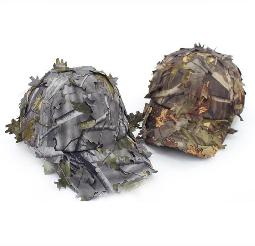 3D Leaves Camouflage Baseball Cap for Men - Jungle Woodland Tactical Hunting Hat - Airsoft & Outdoor Sun Protection - Perfect for Hunting, Airsoft, Hiking, and Outdoor Adventures