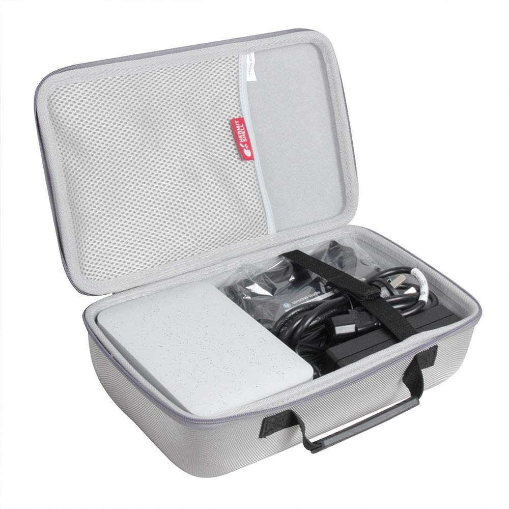 Hermitshell Protective Travel Case for HP Sprocket Studio Photo Printer - Durable Grey Hard Shell Cover - Perfect for Travel, Home Storage & On-the-Go Printing