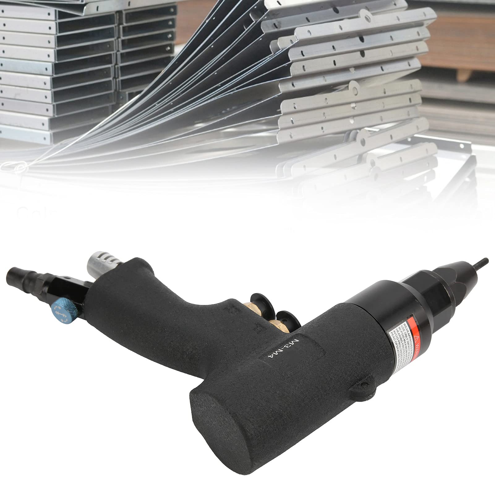High-Efficiency Pneumatic Riveter with Strong Power & Riveting Pull - M3/M4 Working Range for Industrial Use | Perfect for Metal Fabrication, Automotive Repair & Construction Projects