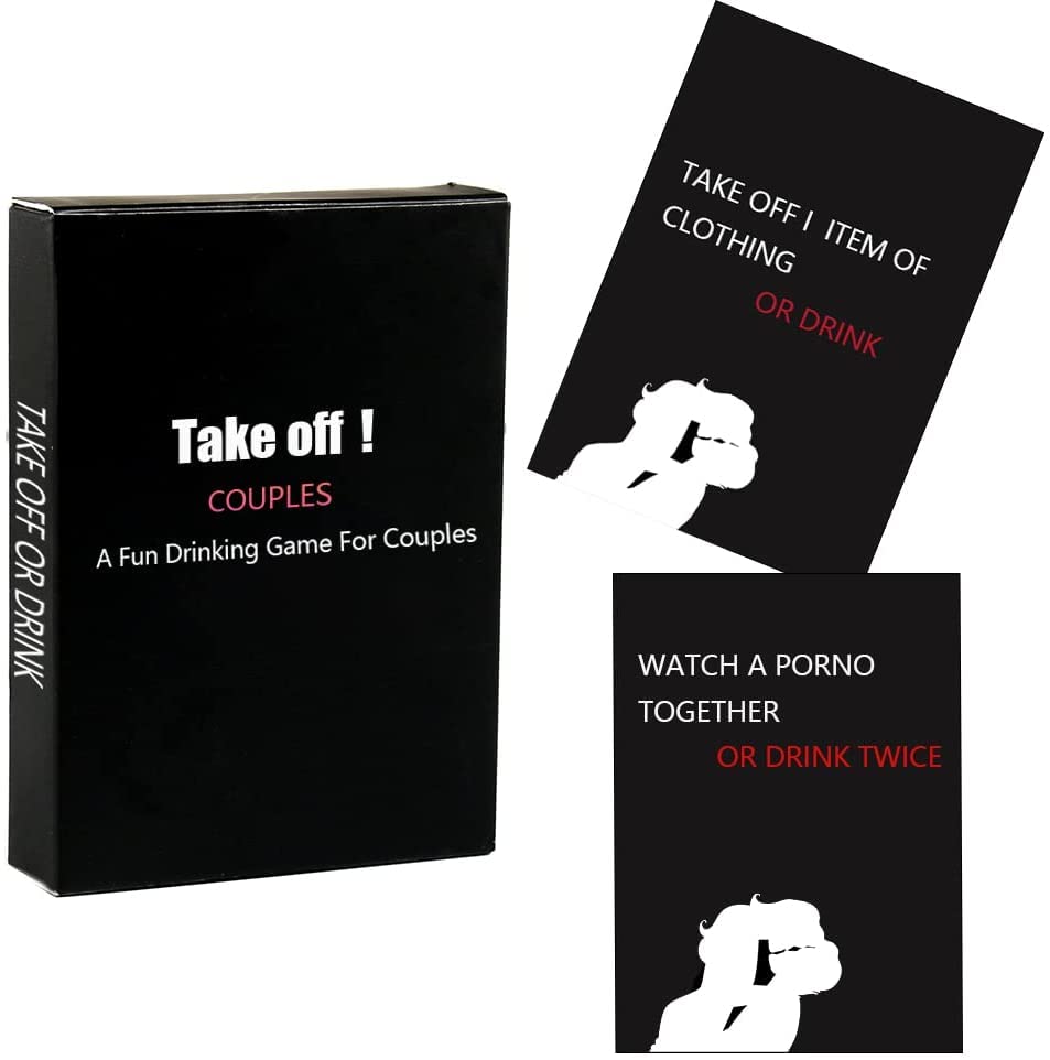 Drunk Desires Couples Drinking Card Game - Fun Party Game for Couples & Friends - Romantic Drinking Game for Date Nights & Bachelor Parties - Black