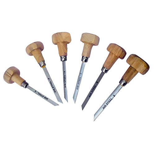 6-Piece Professional Engraving Tool Set for Jewelry, Watches & Gunsmithing - High-Quality Gravers for Precision Metal Engraving & Clock Repair (Perfect for Jewelers, Watchmakers & Gunsmiths)
