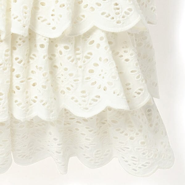 Elegant Embroidery Lace Frill Cushion Cover 18x18 Inches White - Perfect for Sofa, Bedroom Decor and Home Accents