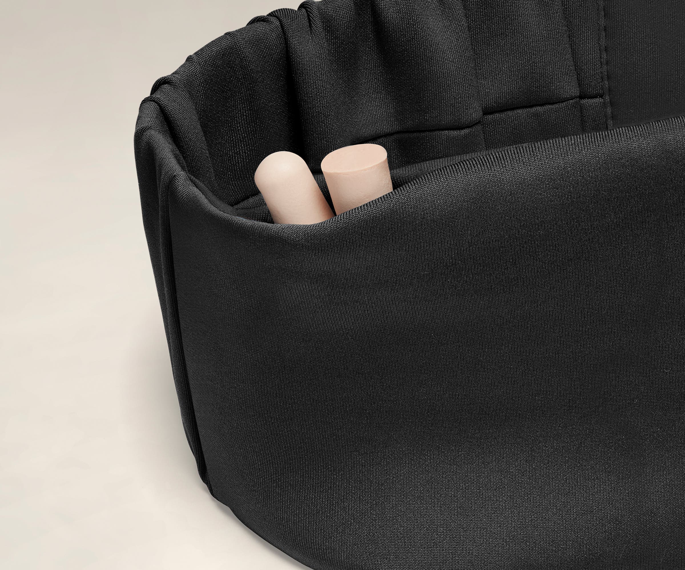 Jet Black Sleep Mask for Deep Sleep & Travel - Soft Comfortable Eye Cover for Night Rest, Meditation & Airplane Use