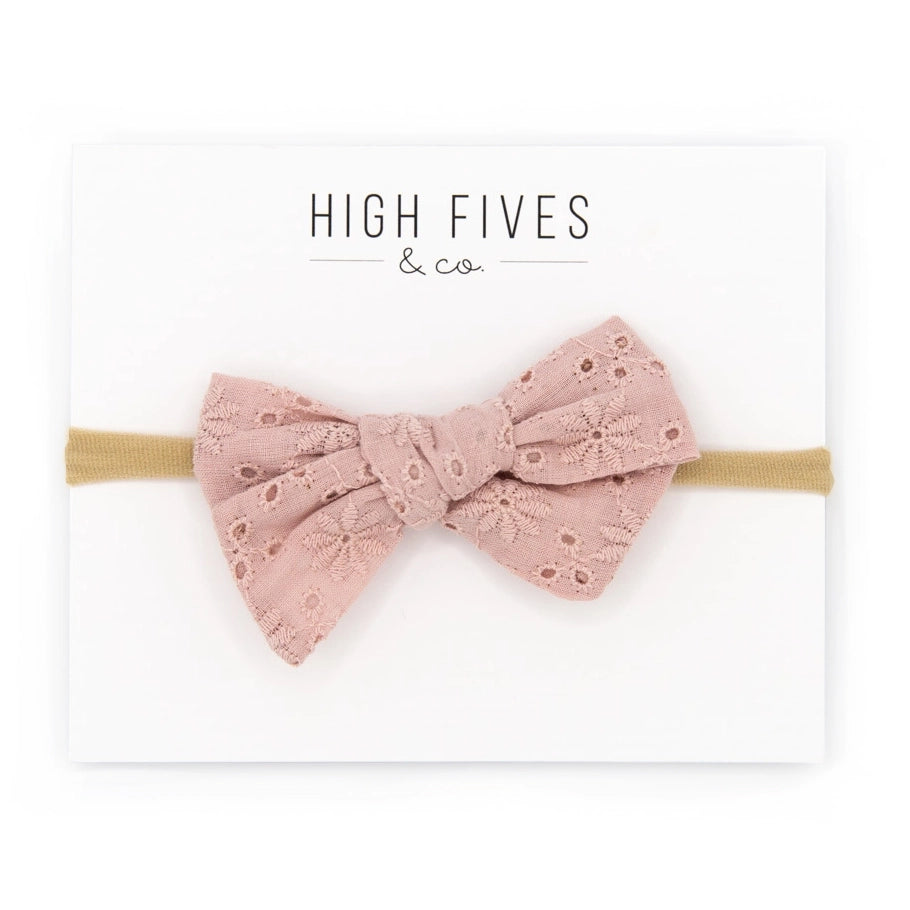 Elegant Eyelet Bow Nylon Headband for Women - Fashion Hair Accessories for Daily Wear, Parties and Special Occasions