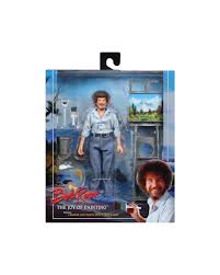 Bob Ross The Joy of Painting Clothed Action Figure by NECA - Collectible Art-Themed Toy for Home Decor & Gift Giving