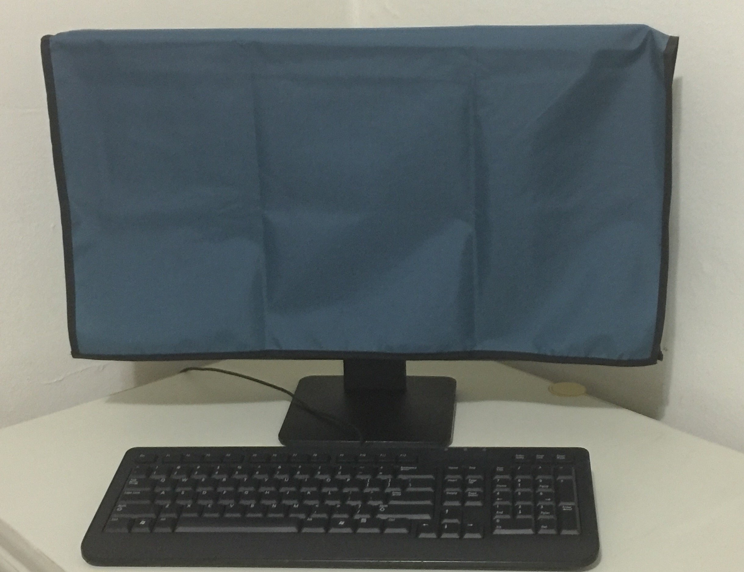Petroleum Blue Dust Cover for HP Envy 23-D030 23'' Touch Screen Monitor, Anti-Static Protection, 22.5''W x 2.5''D x 18''H by Comp Bind Technology - Ideal for Home, Office, and Travel Use