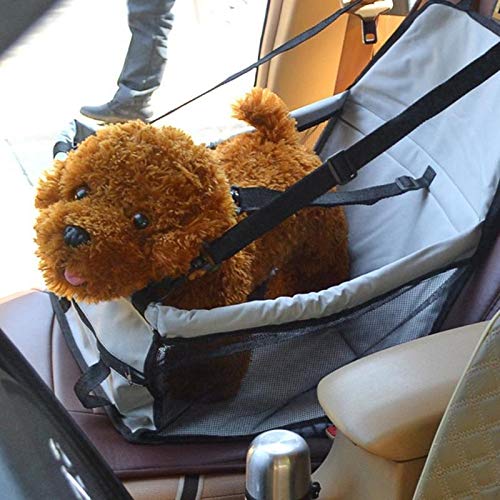 Portable Pet Carrier for Cats & Dogs - Waterproof Oxford Cloth Travel Bag with Foldable Hammock Mat - Washable Car Seat Cover for Hiking, Walking & Outdoor Adventures - Perfect for Road Trips, Vet Visits & Daily Commutes
