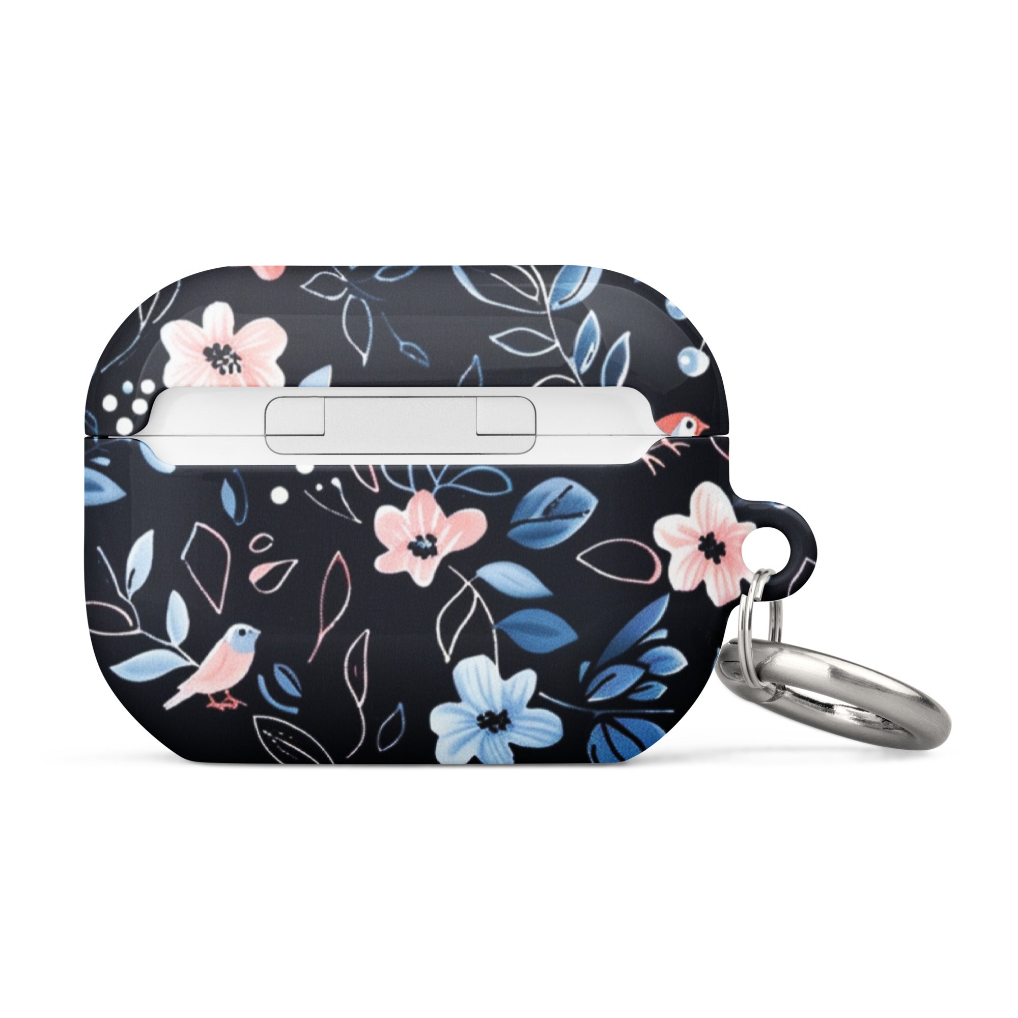 Blue Flowers AirPods Case - Cute Floral Design Protective Cover for AirPods 1/2/3/Pro - Perfect for Women, Girls, Spring & Summer Style Accessories