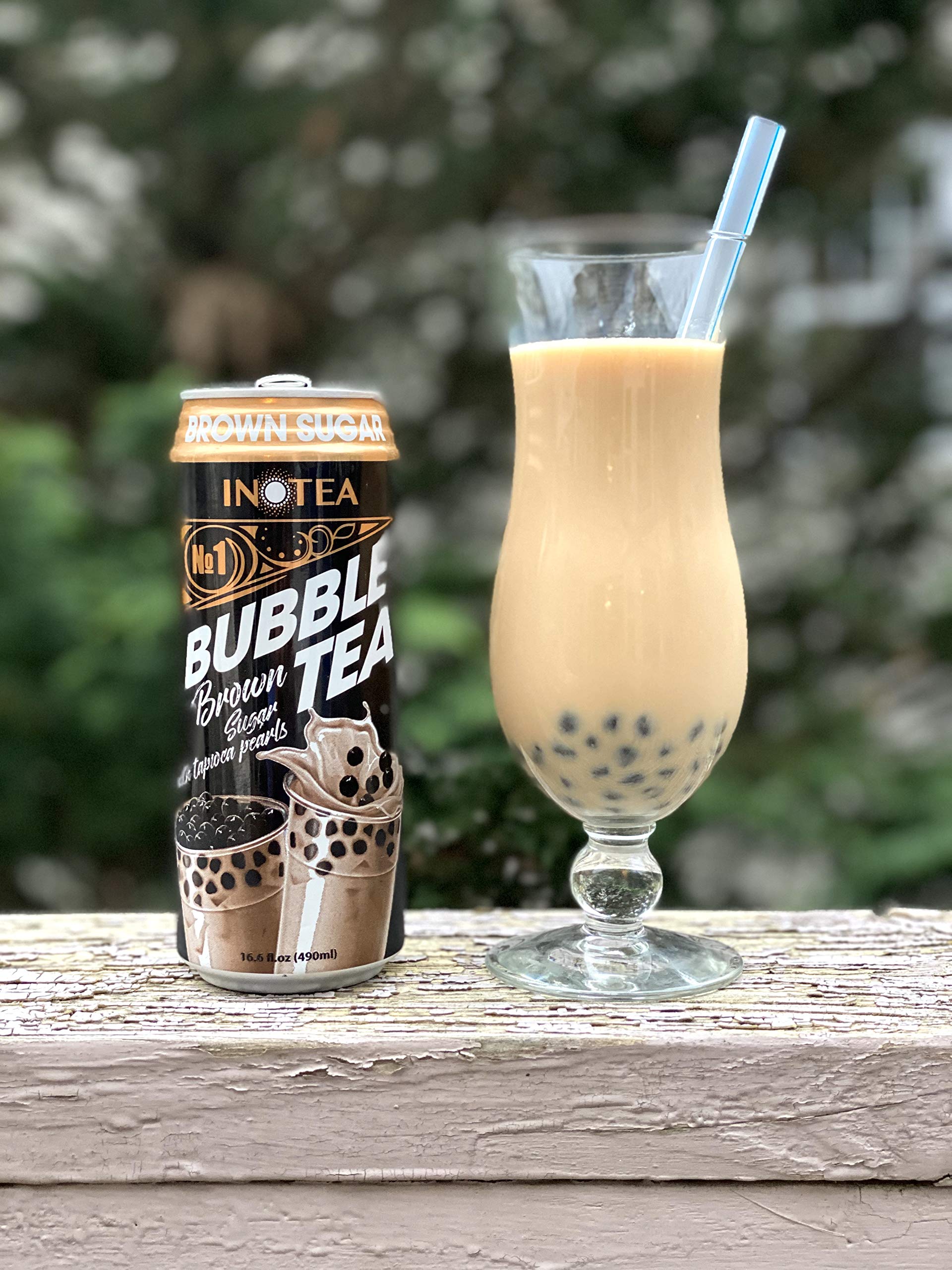 Premium Brown Sugar Bubble Tea Drink - Ready to Drink Black Milk Tea with Boba in 16.6 oz Can (Pack of 24) | Convenient On-the-Go Beverage for Office, School & Parties