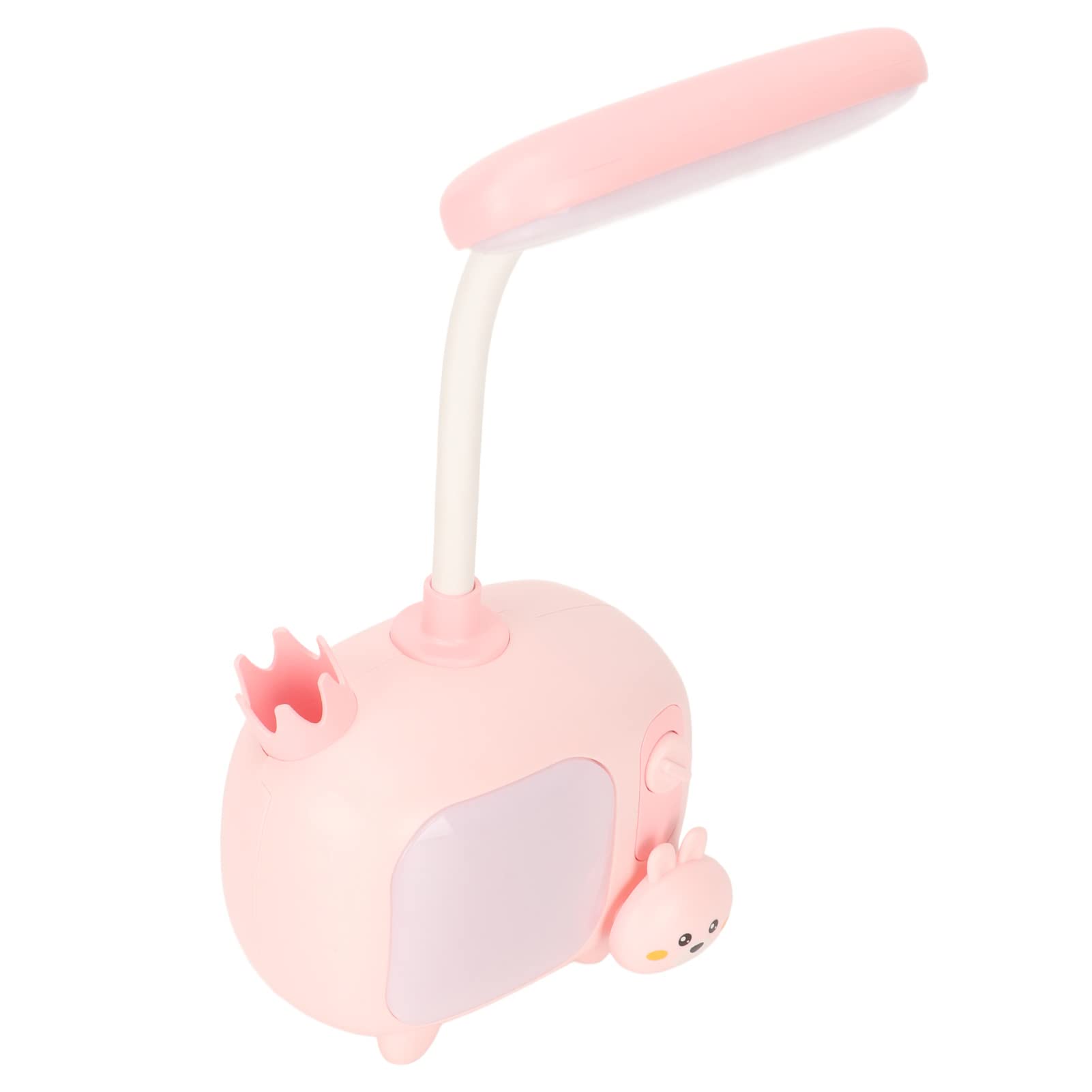 Dimmable LED Desk Lamp with USB Rechargeable Battery - Flexible Gooseneck, Touch Control & Eye-Caring Modes for Office, Study, Bedroom - Pink (Perfect for Reading, Working & Nightstand Lighting)