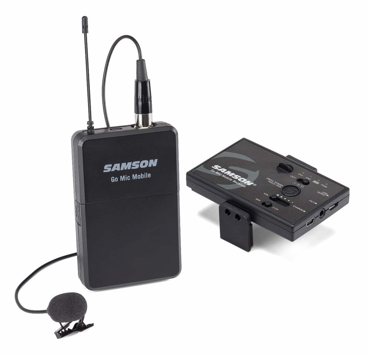 Samson Go Mic Mobile Lavalier System - Compact USB Condenser Microphone for Smartphones, Laptops & Recording | Perfect for Podcasting, Streaming & Video Calls