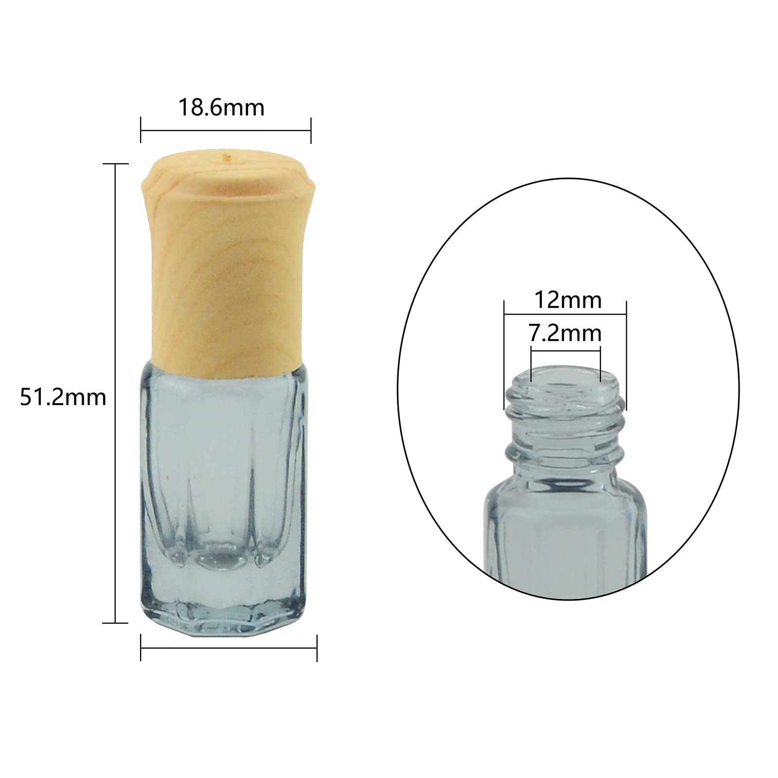 Wwolife 14Pcs 3ml Black Glass Roller Bottles - Mini Roll On Bottles for Essential Oils, Perfume, Cosmetics & Aromatherapy - Empty Sample Vials with Leak-Proof Cap - Perfect for DIY Blends, Travel & Gift Sets