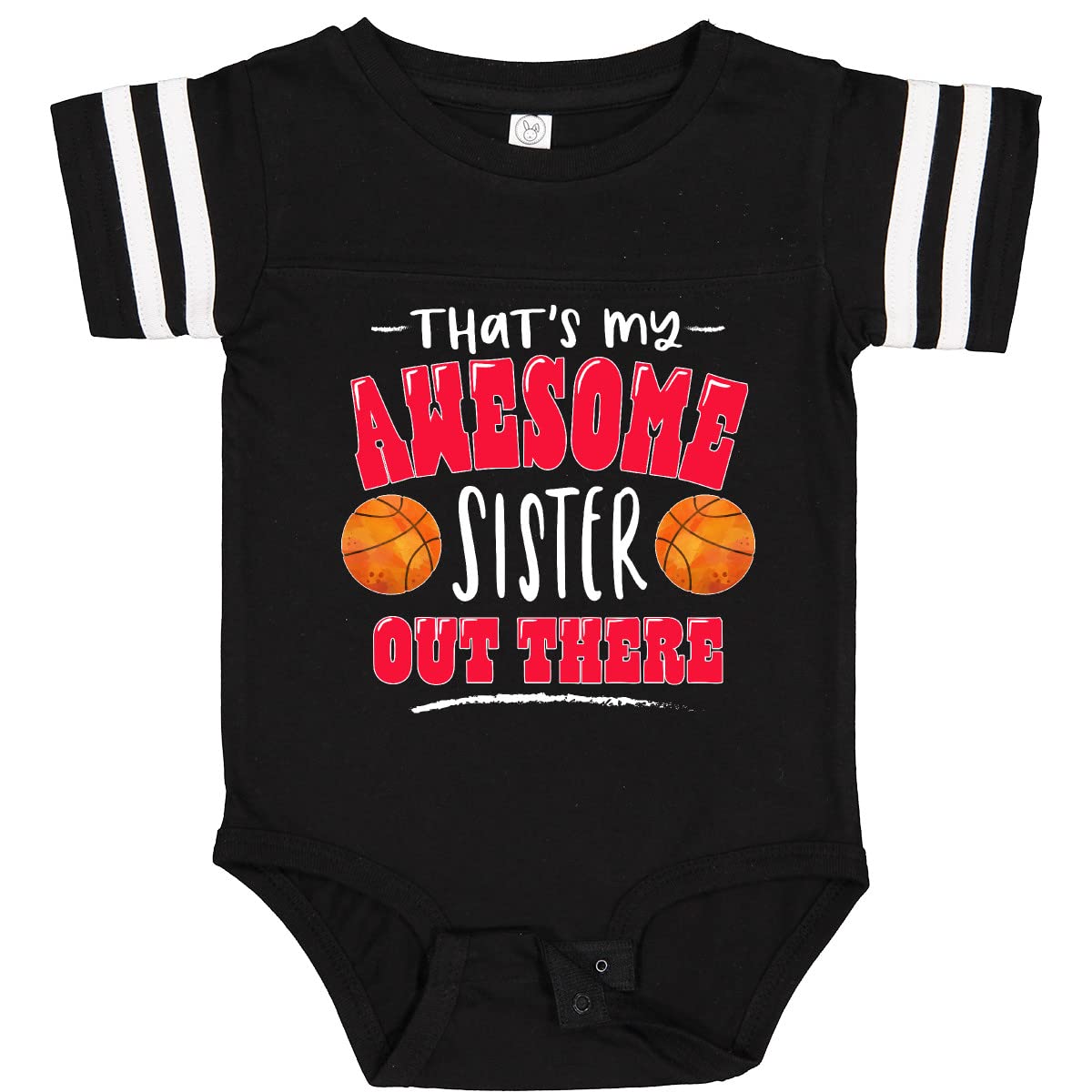 Inktastic Awesome Sister Basketball Bodysuit for Baby Gifts