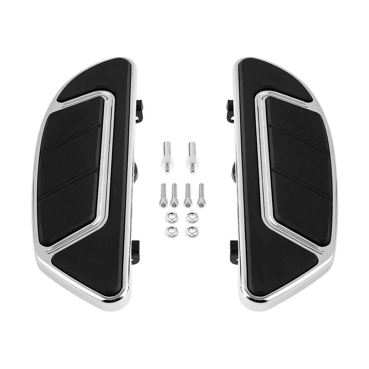 TCMT Front Rider Airflow Footboard Floorboard for Harley Touring Road King Electra Street Road Glide (1986-2025) & Trike Models (2008-2023) - Softail FL (1986-2017) & Switchback FLD (2012-2016) - Enhanced Comfort & Style for Long Rides & Cruising