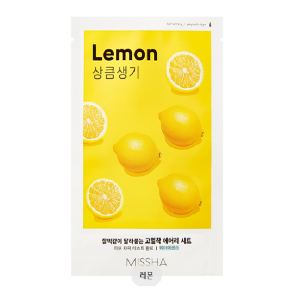 Missha Airy Fit Sheet Mask - Hydrating & Brightening Facial Mask for Glowing Skin | Korean Skincare for Daily Use & Spa Nights
