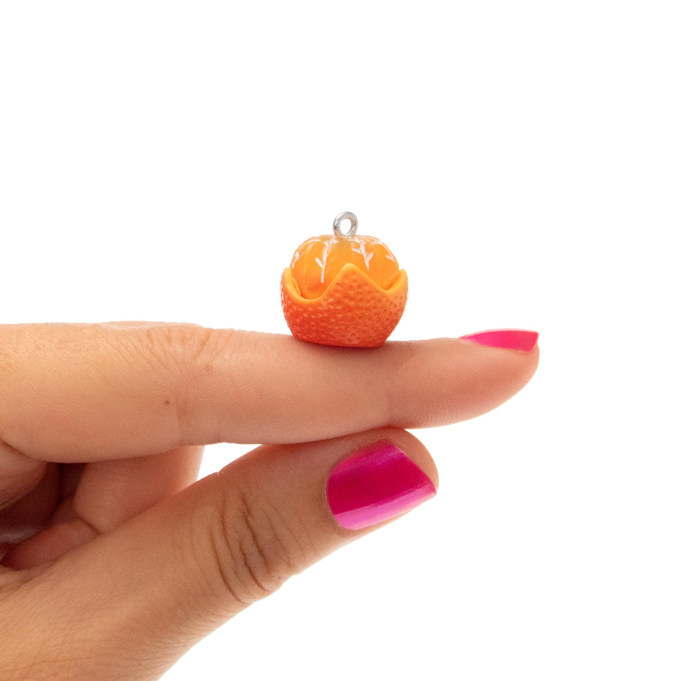 Orange Fruit Necklace - Vegan Citrus Jewelry with Pendant Charm | Unique Funny Gift for Women | Perfect for Vegan Lovers, Birthday Gifts & Quirky Fashion Accessories