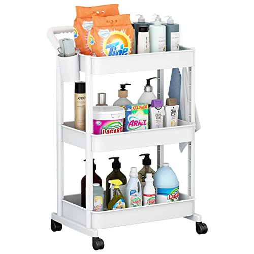 Heavy Duty Adjustable Stainless Steel Standing Shelf Unit - Kitchen Storage & Display Rack for Home, Office | Perfect for Organizing Pantry, Books, or Displaying Decor