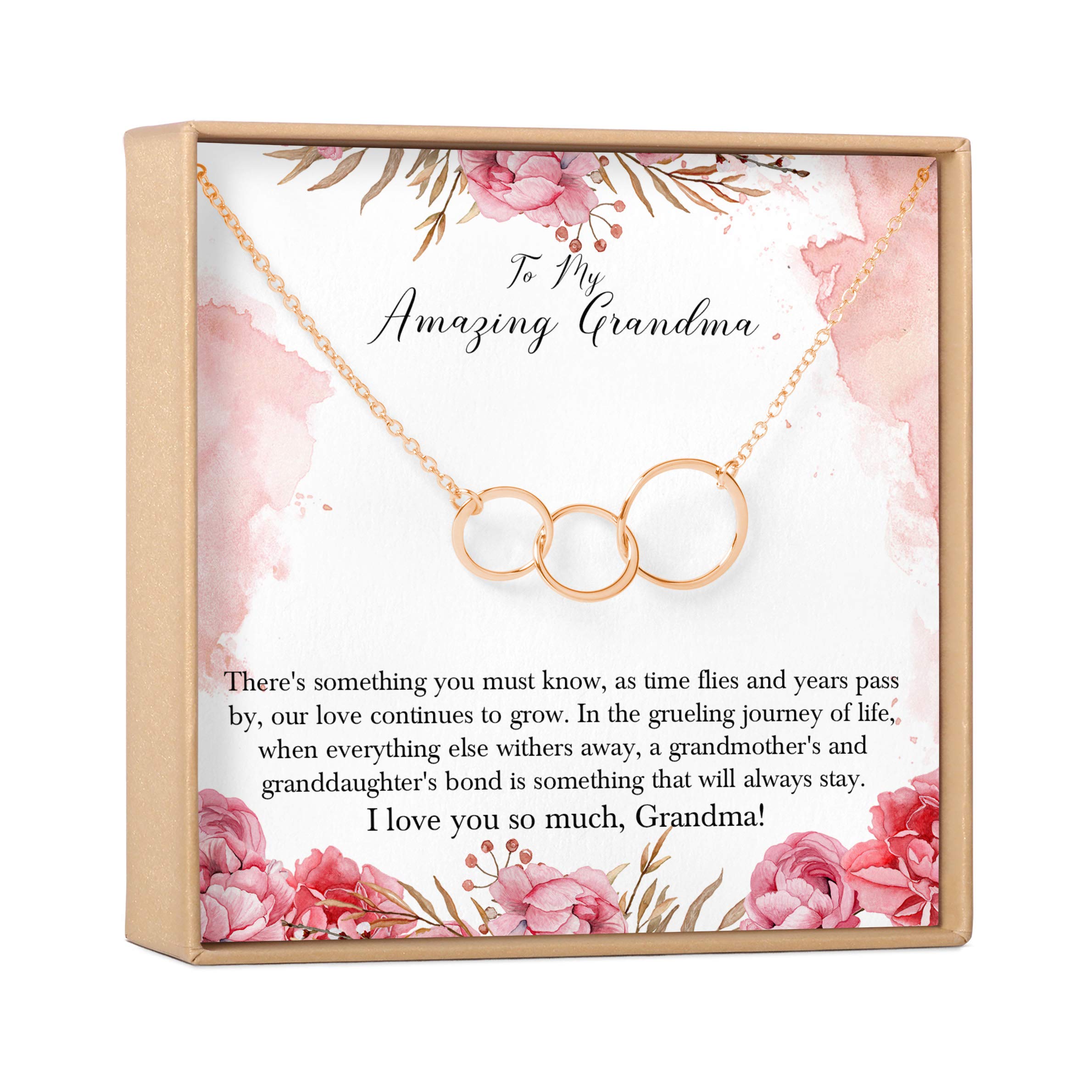 Heartfelt Grandma Necklace Gift Set with Card - Elegant Jewelry for Birthday, Christmas, Mother's Day & Special Occasions - Perfect for Gifting & Cherishing Memories