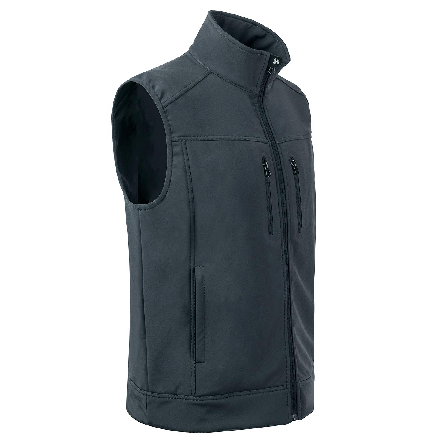 MOHEEN Men's Fleece Vest - Lightweight Full Zip Softshell Sleeveless Jacket with Pockets for Outdoor Hiking, Camping & Casual Wear