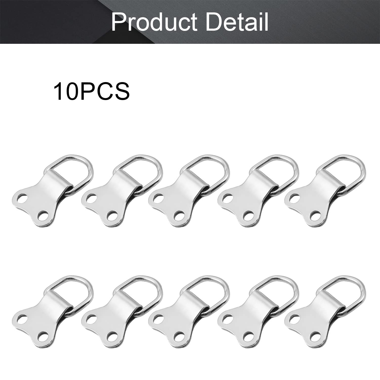 MroMax 10PCS Silver Picture Frame Buckle Kit for Home & Office Decor