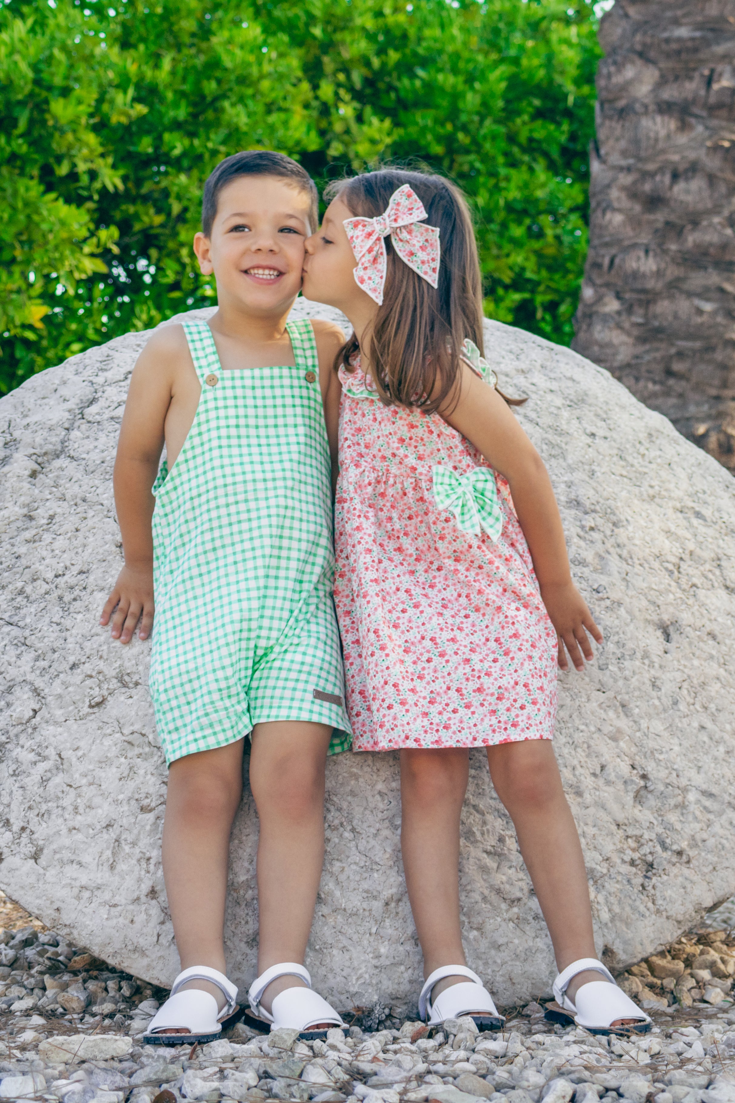 Daniel Emerald Green Gingham Dungarees - Stylish Overalls for Women & Men | Casual Fashion, Workwear & Outdoor Activities