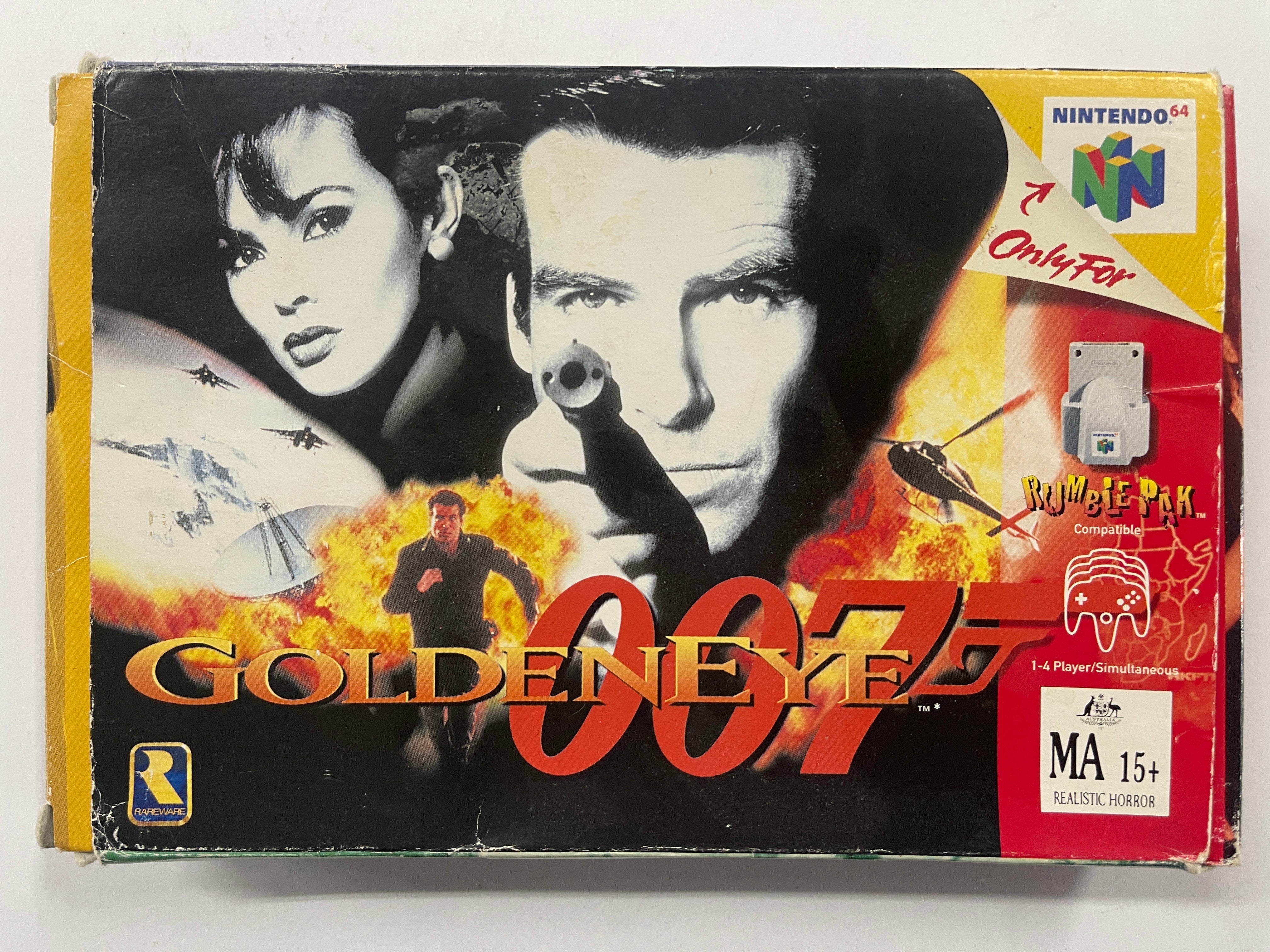 Goldeneye 007 Nintendo 64 Complete In Box - Rare Retro Video Game for N64 Console Collectors | Perfect for Gaming Nostalgia and Display
