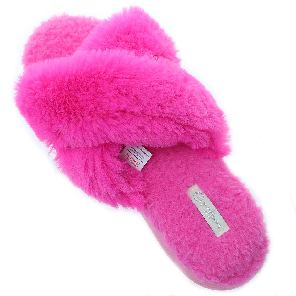 Millffy Women's Cross Band Slip-On Flip Flop Slippers - Open Toe Summer House Shoes for Indoor & Outdoor Comfort - Perfect for Beach, Poolside, and Relaxing at Home