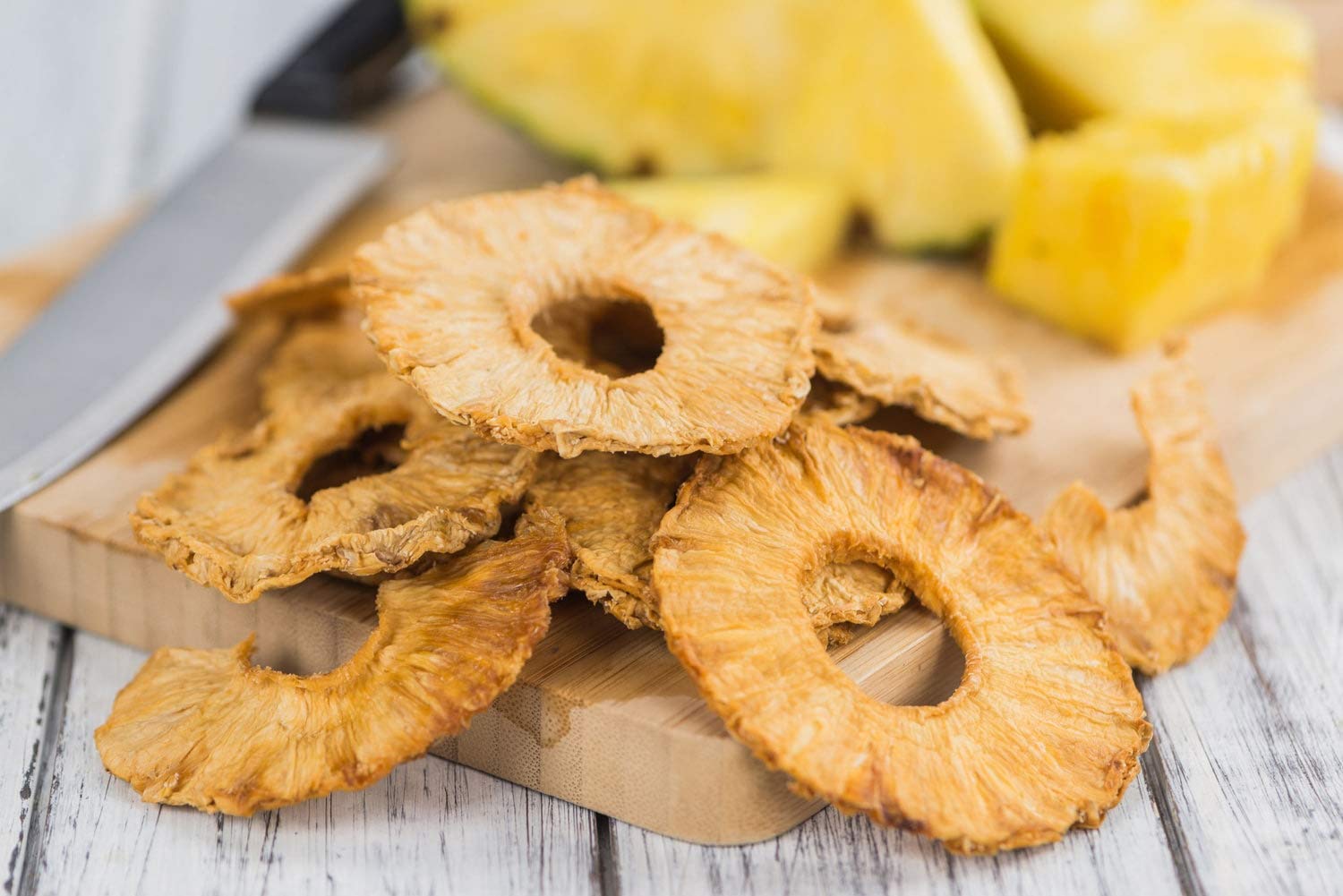 Organic Dried Pineapple Rings - 10lb Bulk, Non-GMO, Vegan, Unsulfured & No Sugar Added | Chewy Natural Fruit Snack for Baking, Desserts, Cakes, Pies & Healthy Snacking | Perfect for Trail Mix, Yogurt Toppings & Gift Baskets
