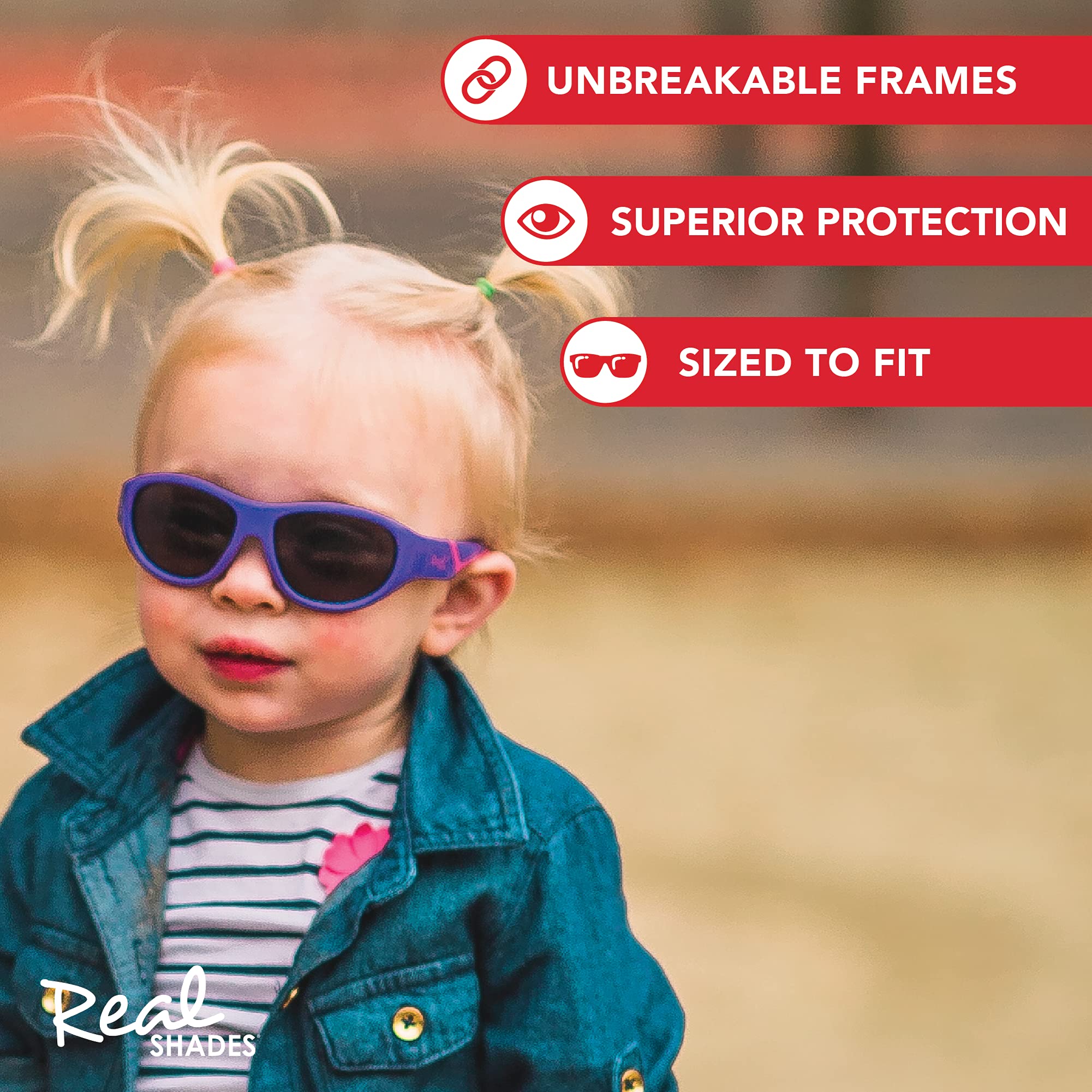 Stylish UV Protection Sunglasses for Toddlers, Kids & Youth - Perfect for Outdoor Play, Beach & Summer Activities
