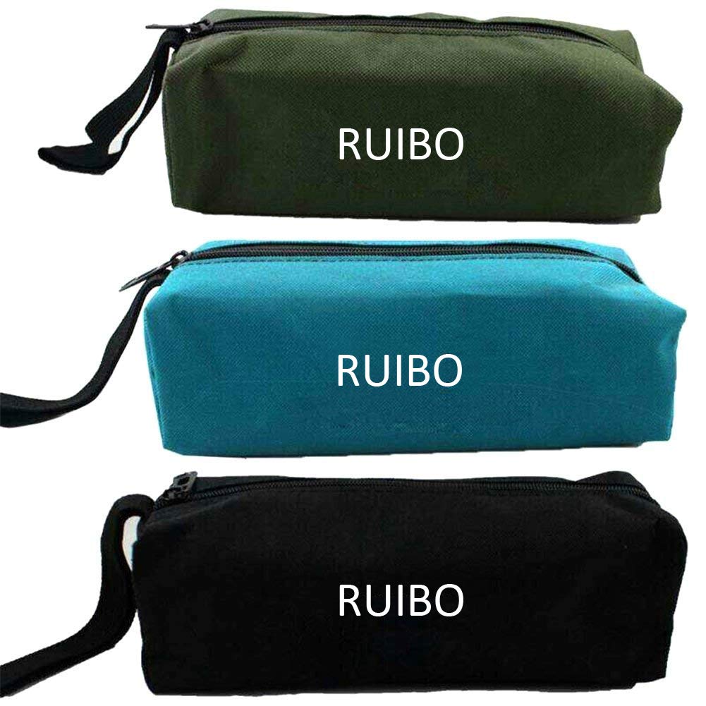 Small Canvas Zipper Bags - Multi-Purpose Tool Pouch & Storage Organizer with Hanging Loop for Screwdrivers, Pliers, Nut Drivers - Perfect Gift for Men & Women - Ideal for Workshop, Camping, Travel & Home Organization