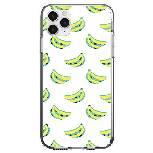 Summer Graphics - Banana Pattern - Yellow On Clear Case
