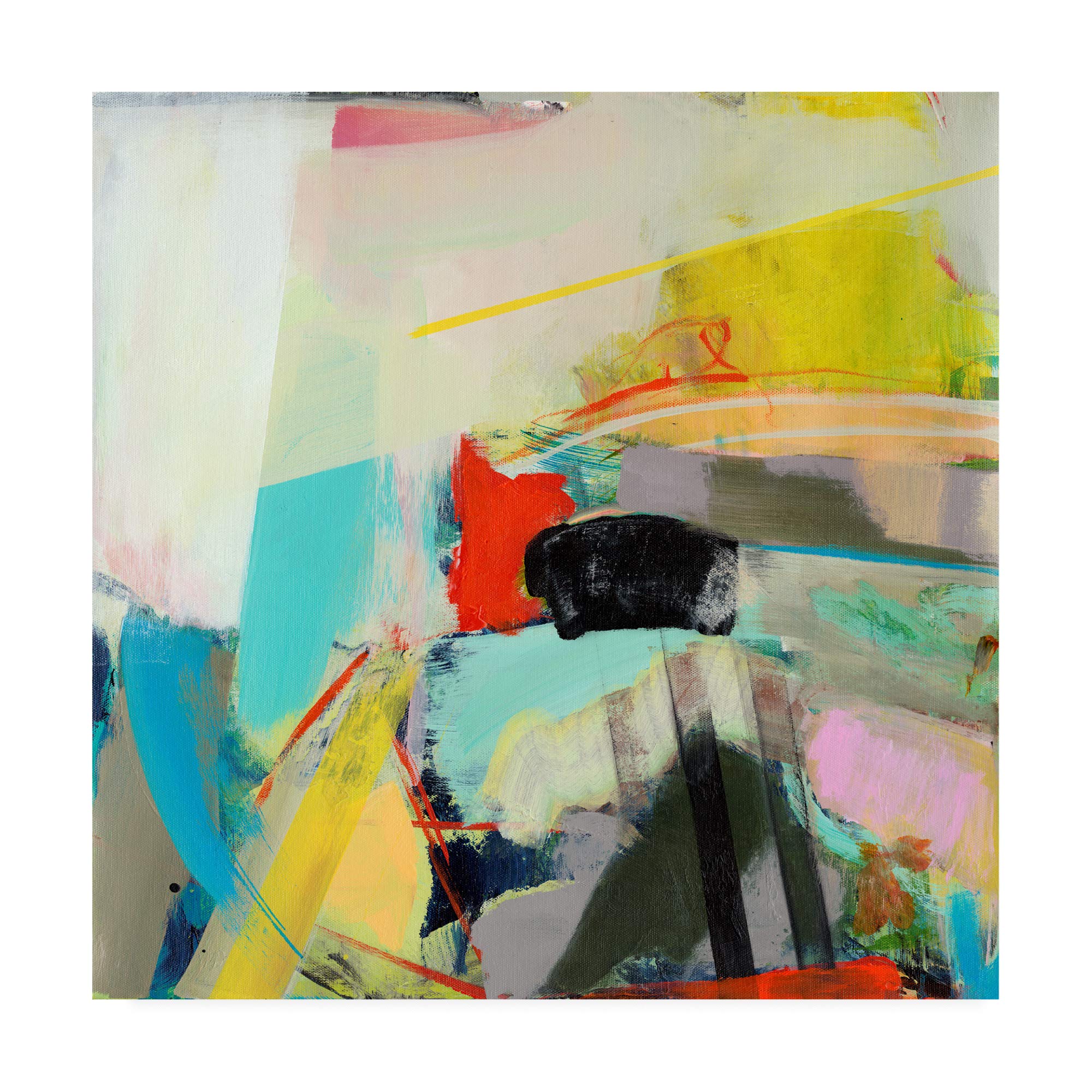 Trademark Fine Art Jazz Hands I by Jodi Fuchs - 18x18 Inch Framed Wall Art Print - Perfect for Living Room, Bedroom & Office Decor
