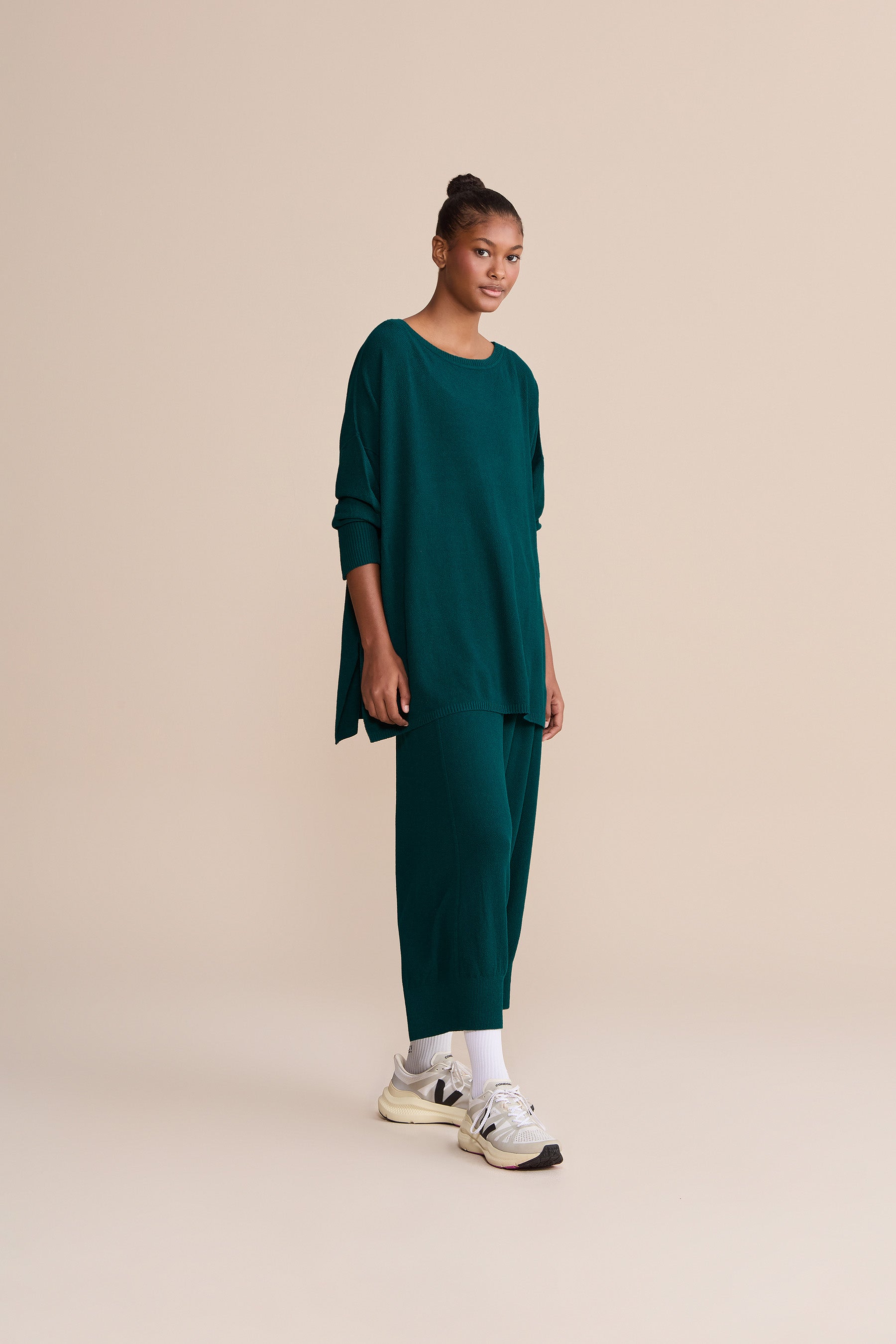 Women's Mesh Stitch Knit Sweater - Breathable Loose Fit Pullover for Casual Wear & Layering | Perfect for Fall, Winter & Spring Outfits