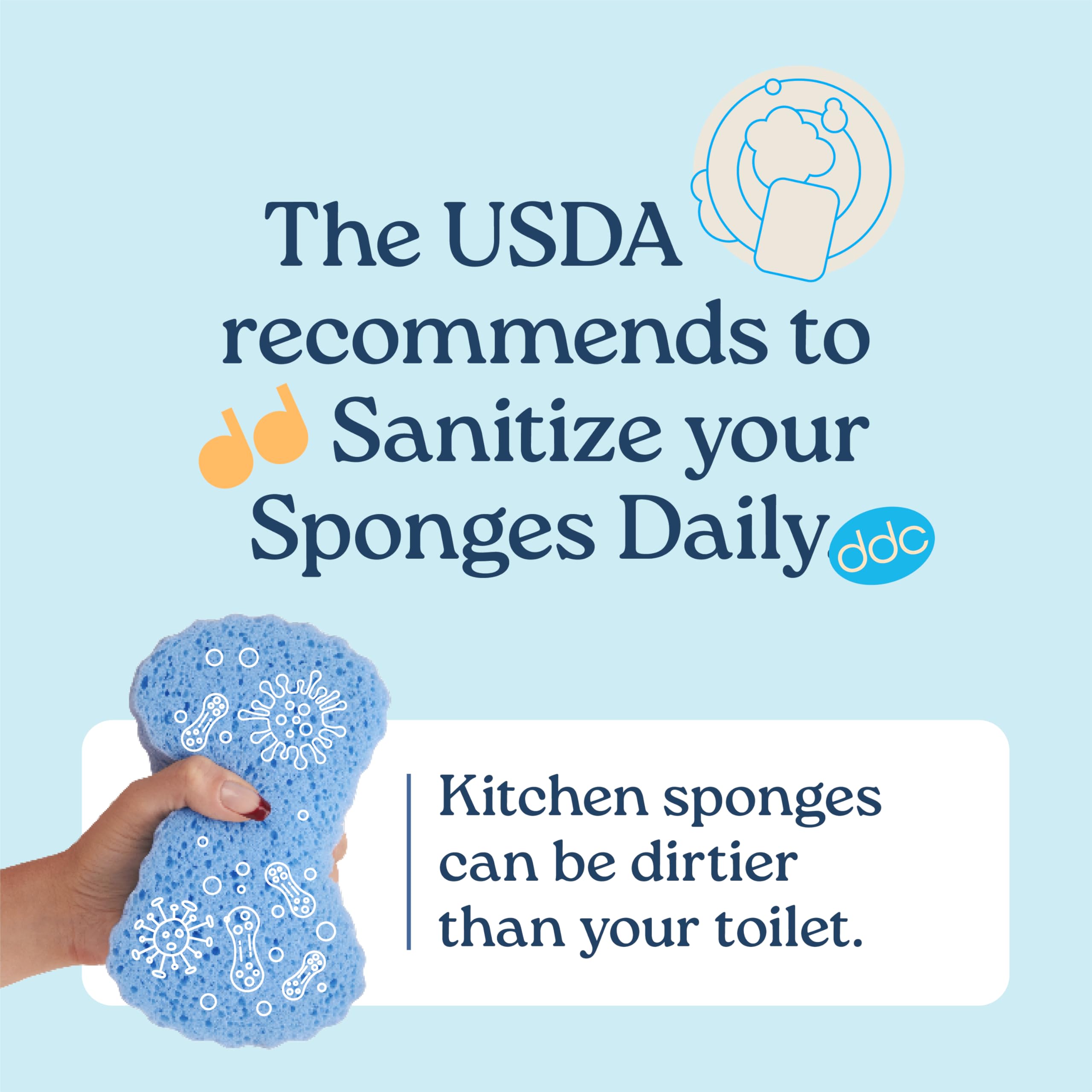 Non-Scratch Dish Scrubber (100 Sheets) - Quick Drying & Odor-Free for Kitchen & Bathroom Cleaning