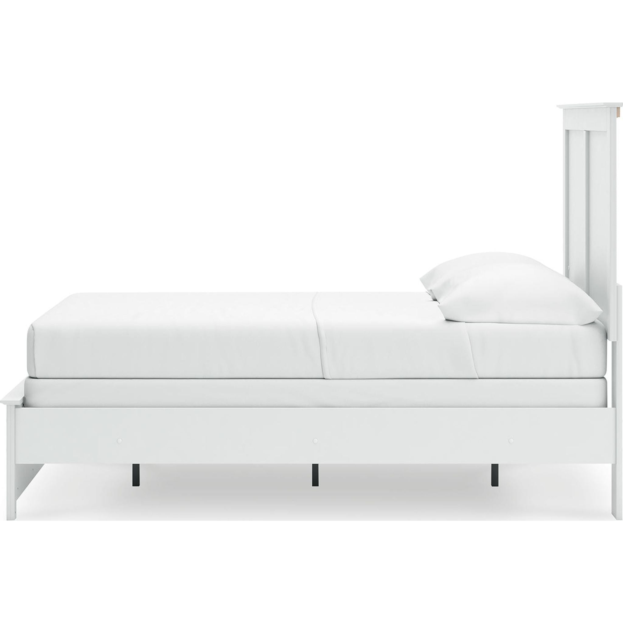 Bostwick Shoals Panel Bed - White Queen Size Wooden Bed Frame for Bedroom - Perfect for Modern Home Decor and Guest Rooms