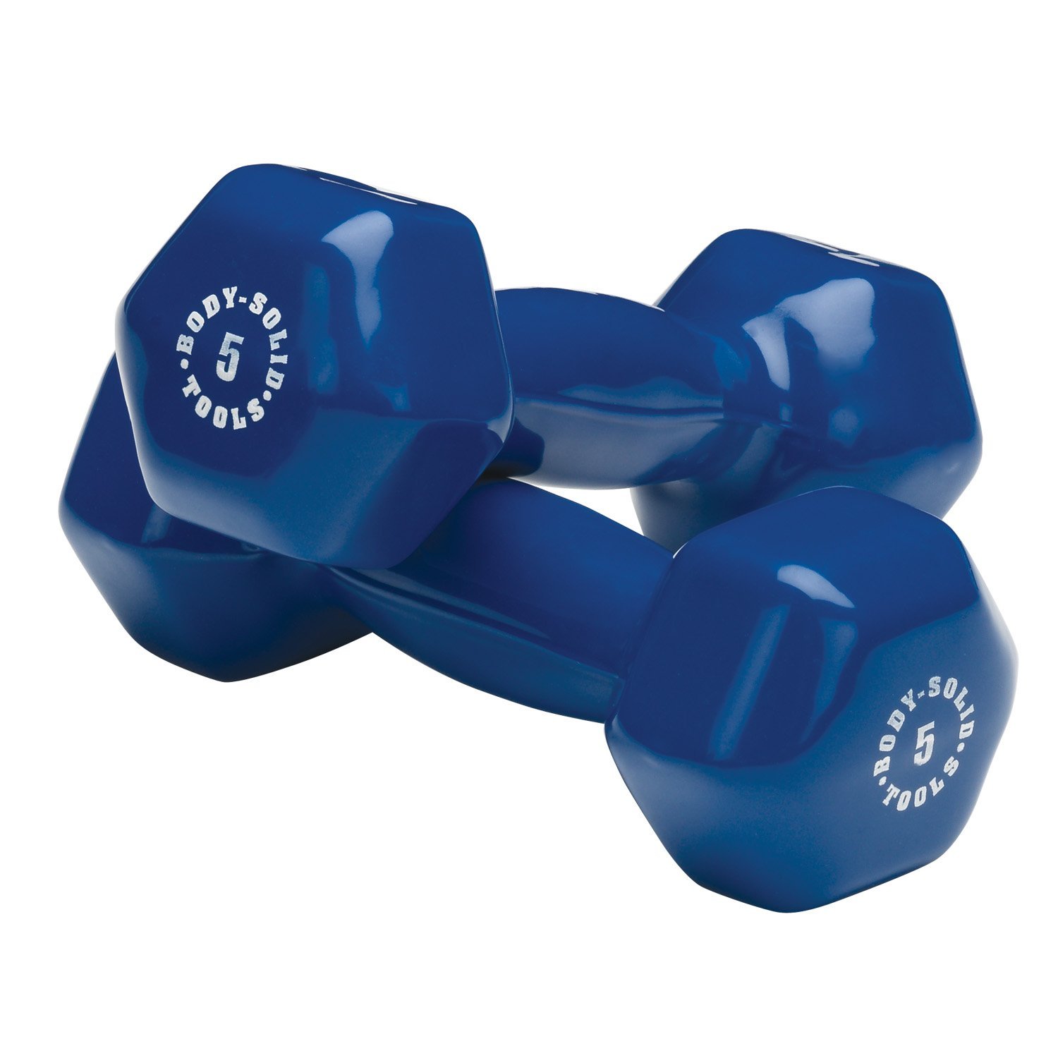 Body-Solid Vinyl Dumbbells Set - Premium Weight Lifting Equipment for Home Gym, Strength Training & Fitness Workouts - Perfect for Muscle Building, CrossFit, and Personal Training Sessions