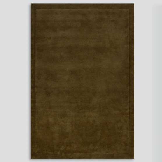 Baya Norfolk Floor Rug Olive Green 250cm x 350cm - Soft & Durable Area Rug for Living Room, Bedroom, or Office Decor