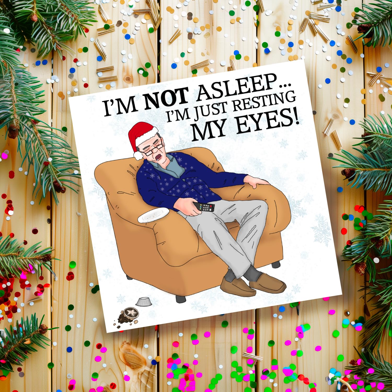 Funny Christmas Cards for Husband, Dad, Grandad & Brother - Personalized & Rude Holiday Greeting Cards 2024 - Perfect for Family Gifts, Office Exchange & Festive Humor